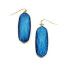 Large Acrylic Stone Accent Wholesale Earrings E2682