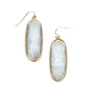 Large Acrylic Stone Accent Wholesale Earrings E2683