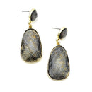 Large Acrylic Stone Accent Wholesale Earrings E2685