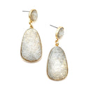 Large Acrylic Stone Accent Wholesale Earrings E2687