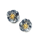 Acetate Flower Accent Post Wholesale Earrings E2692