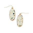 Stone Accent Oval Drop Wholesale Earrings E2694