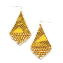 Animal Print w/ Beads Accent Wholesale Western Earrings E2704