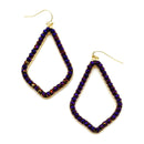 Crystal Bead Embedded Fashion Wholesale Earrings E2738