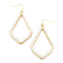 Crystal Bead Embedded Fashion Wholesale Earrings E2739