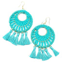 Beaded Accent w/ Tassel Western Wholesale Earrings E2743P