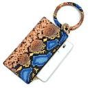 Animal Print Accent Phone Wallets W/ Key Chain W2007