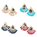 Leopard & Tassel Accent Small Earrings E2076