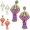 Sea Life Accent Lobster Earrings E2134