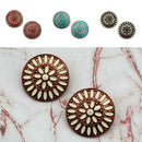 Western Navajo Design Accent Stud Earrings E2598