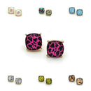 Design Printed Simple Stud Earrings E2601