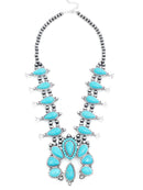 Navajo Squash Blossom Accent Necklace  N3003