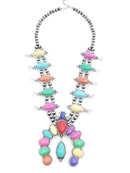 Navajo Squash Blossom Accent Necklace  N3004