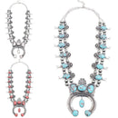Navajo Squash Blossoms Accent Necklace N3005