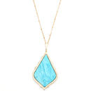 Acetate Arrow Accent Long Necklace  N3016
