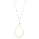 Acetate Arrow Accent Long Necklace  N3017