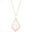 Acetate Arrow Accent Long Necklace  N3018