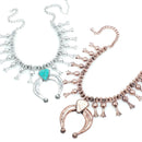 Navajo Squash Blossoms Accent Necklace N3026