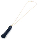 Leather Tassel Accent Necklace N3037