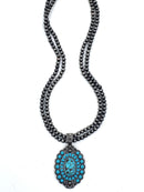 Navajo Pendant w/ Bead Accent Wholesale Western Necklace  N3045