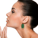 Filigree Accent Oval Earrings E2332