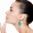 Epoxy w/ Filigree accent Earrings E2351