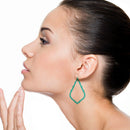 Epoxy Coat Accent Cut Out Earrings E2411