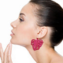 Palm Leaf Accent Earrings E2594