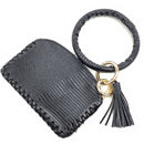 Animal Print Accent Phone Wallets W/ Key Chain W2005