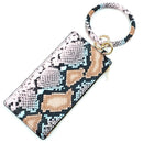 Animal Print Accent Phone Wallets W/ Key Chain W2007