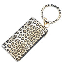 Animal Print Accent Phone Wallets W/ Key Chain W2009