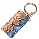Animal Print Accent Phone Wallets W/ Key Chain W2011