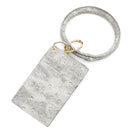 Animal Print Accent Phone Wallets W/ Key Chain W2024