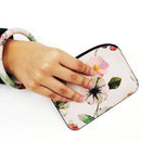 Floral Design Accent Coin purse / Wallets W/ Key Chain W2026