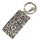 Animal Print Accent Phone Wallets W/ Key Chain W2032
