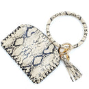 Animal Print Accent Phone Wallets W/ Key Chain W2003